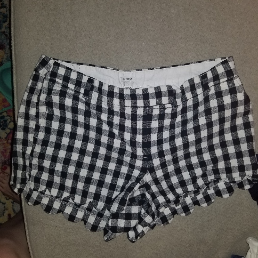 JCrew gingham shorts